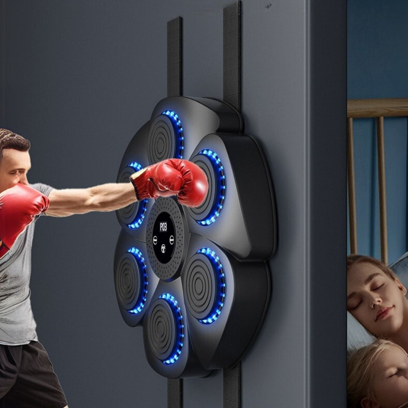 BoxMachine Pro™ Smart Boksetrener – Den Ultimate Treningspartner for Hele Familien