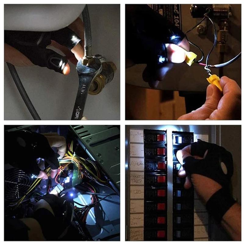 LuminaGrip™ |  Vanntette hansker med LED-belysning